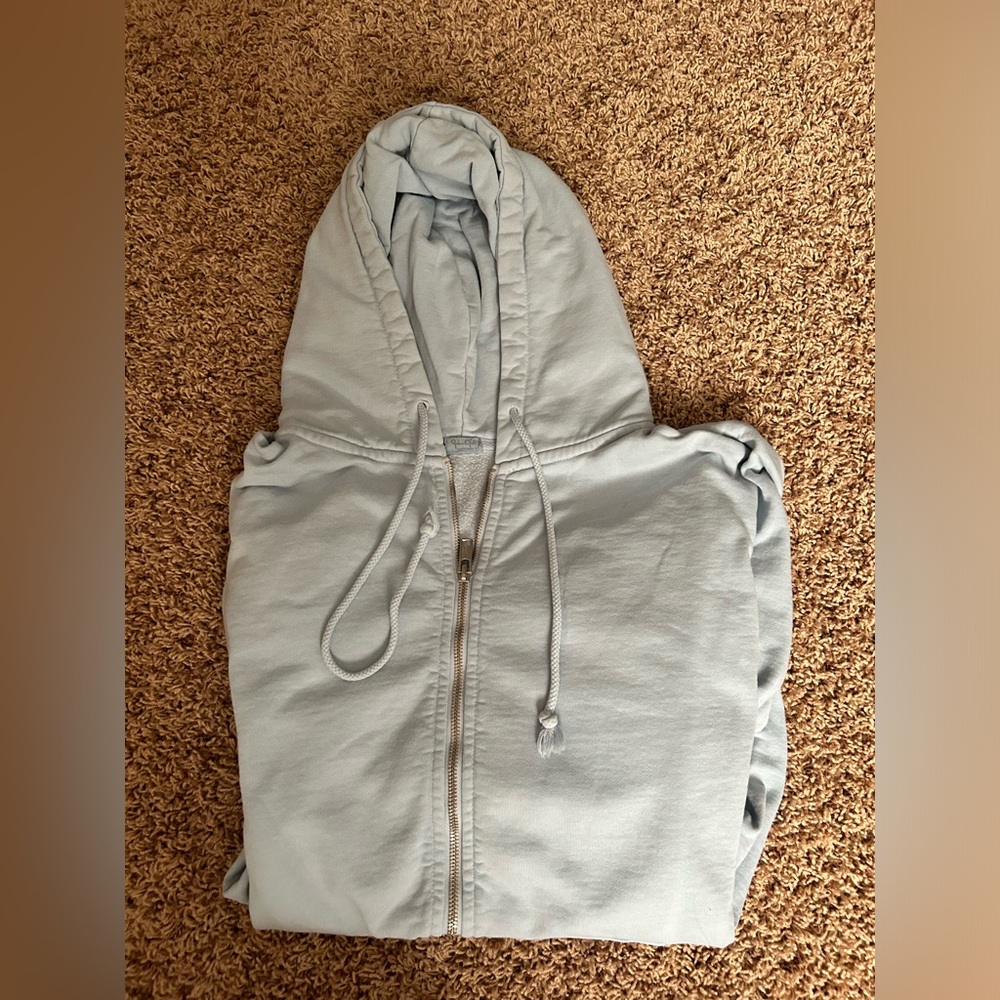 Baby Blue Brandy Melville Zip Up
